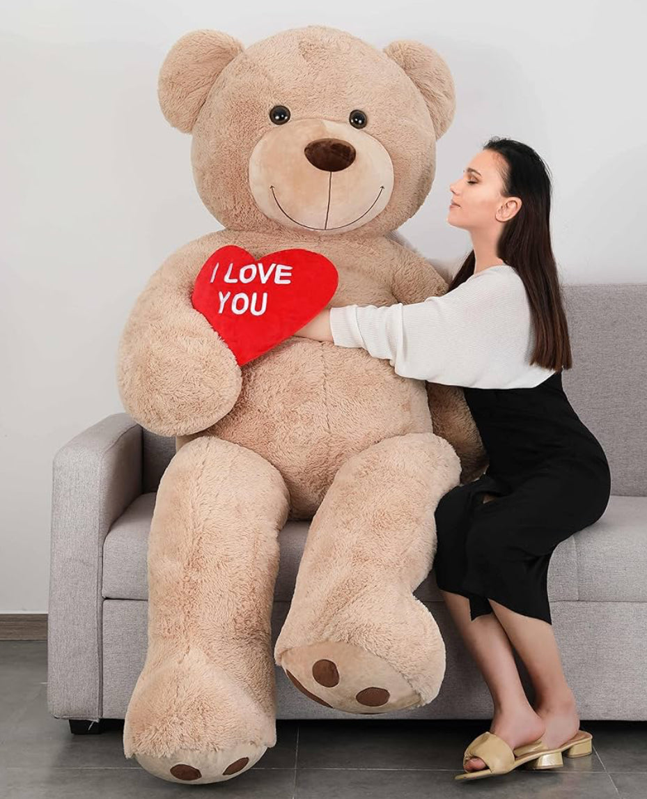 6ft LIFESIZE TEDDY BEAR