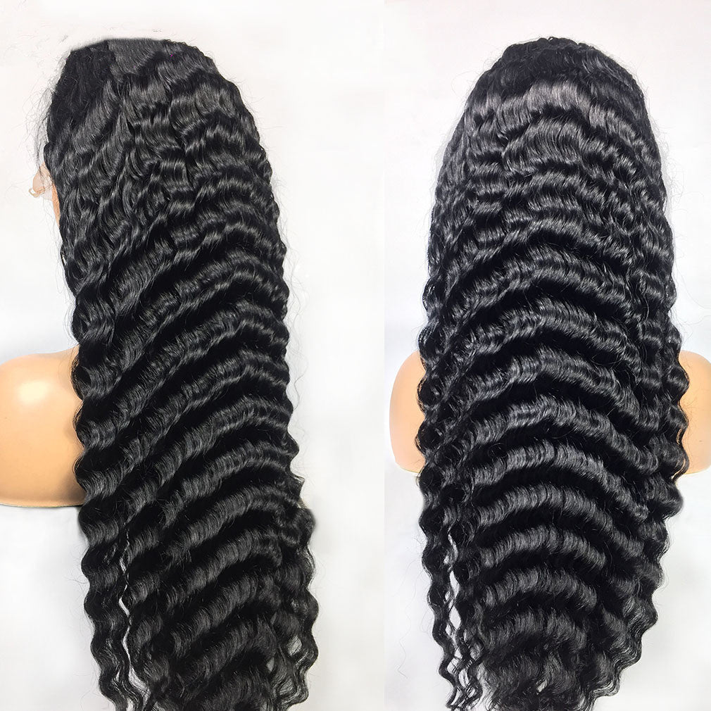 Deep Wave Lace Frontal Wigs 13 4 Front Wigs